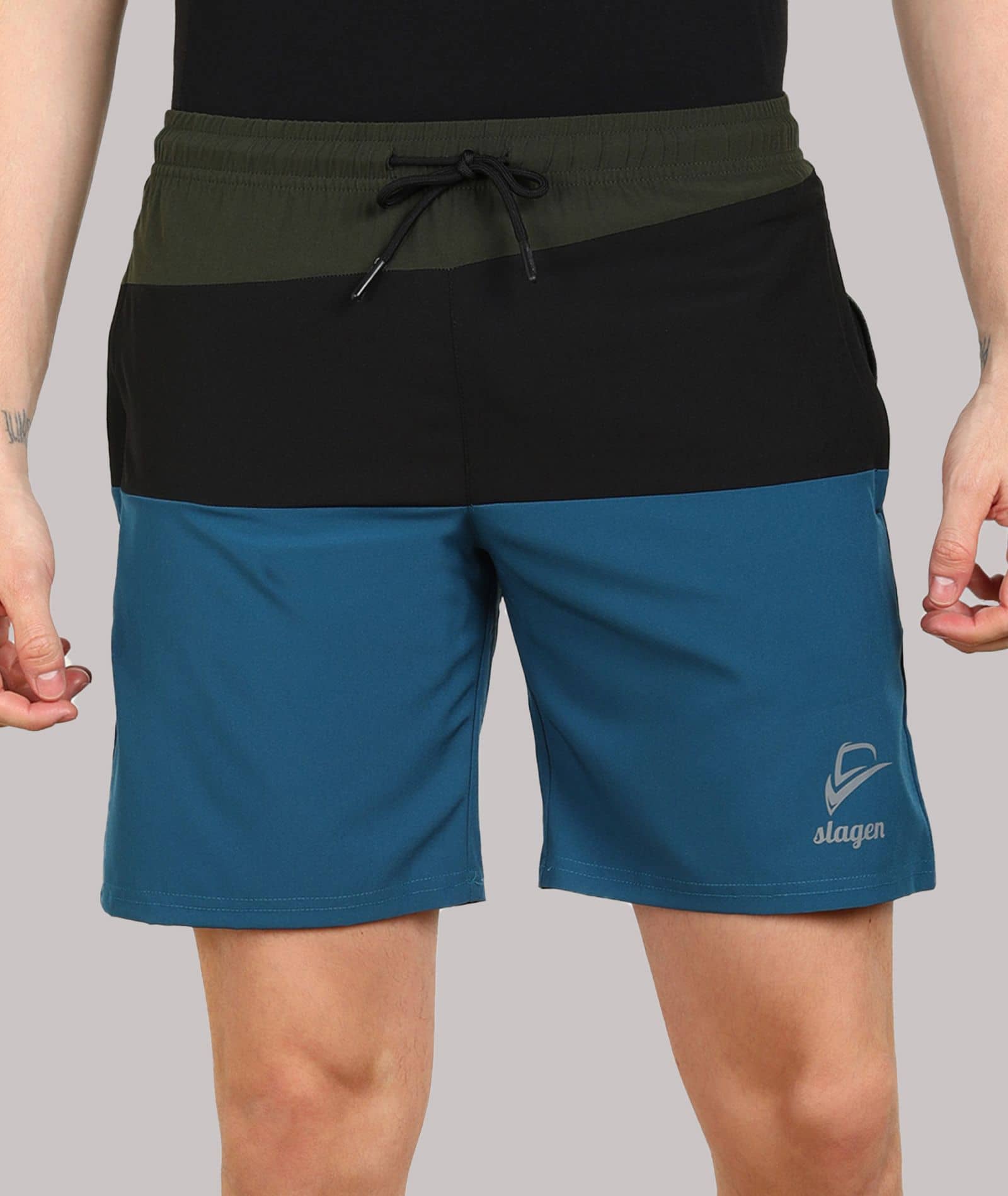 SLAGEN - Multicolor Polyester Men's Running Shorts ( Pack of 1 ) - Shorts | Buy online on ZillyBuy