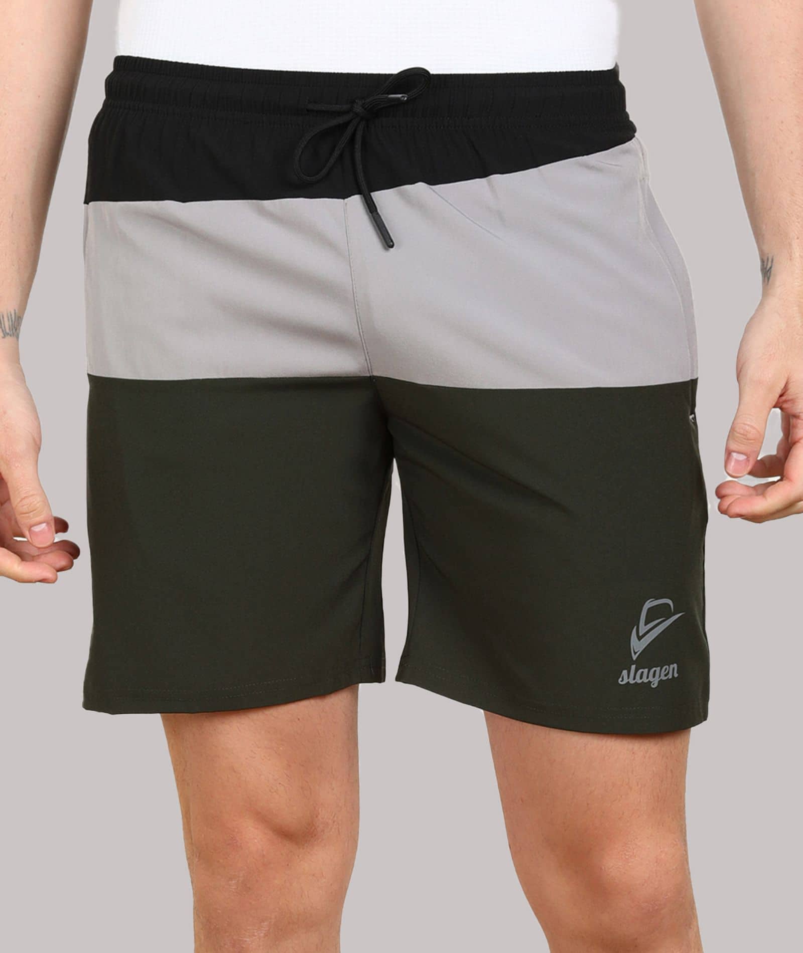 SLAGEN - Multicolor Polyester Men's Running Shorts ( Pack of 1 ) - Shorts | Buy online on ZillyBuy