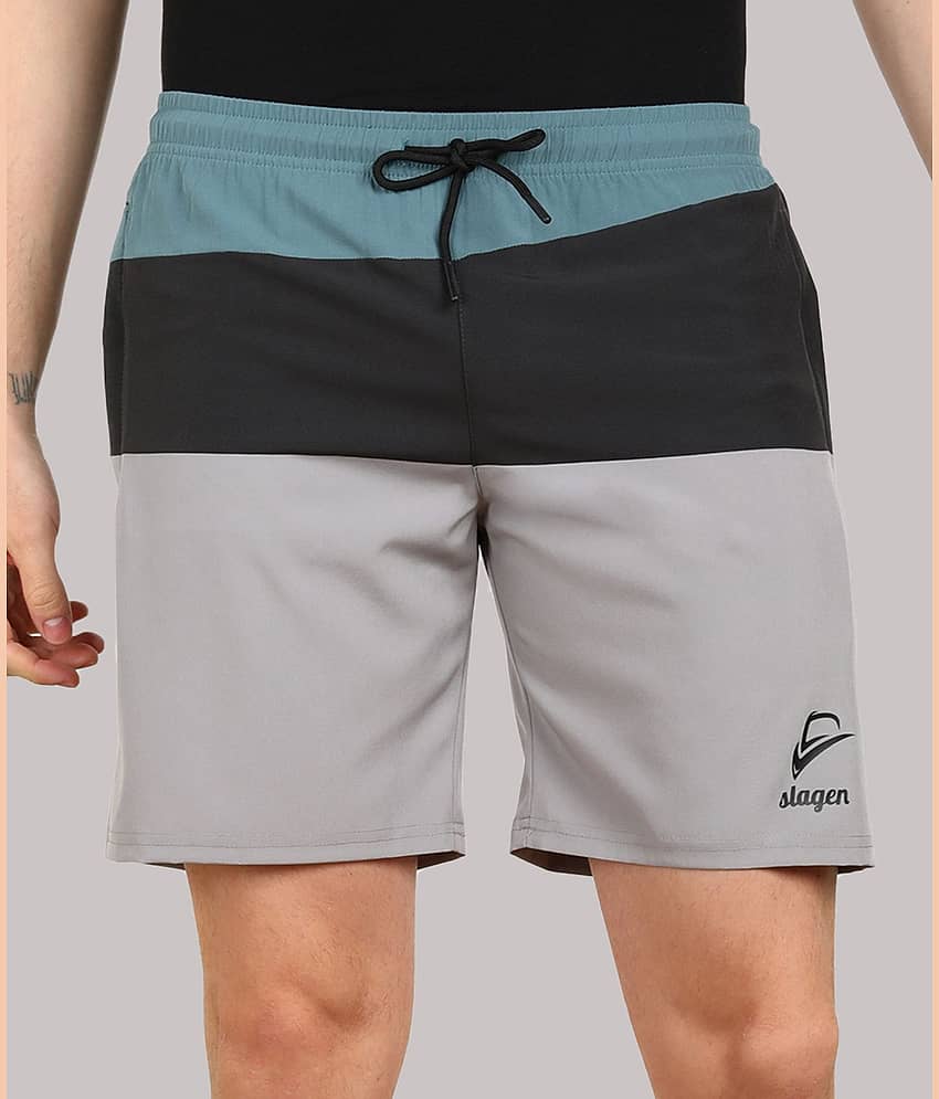 SLAGEN - Multicolor Polyester Men's Running Shorts ( Pack of 1 ) - Shorts | Buy online on ZillyBuy