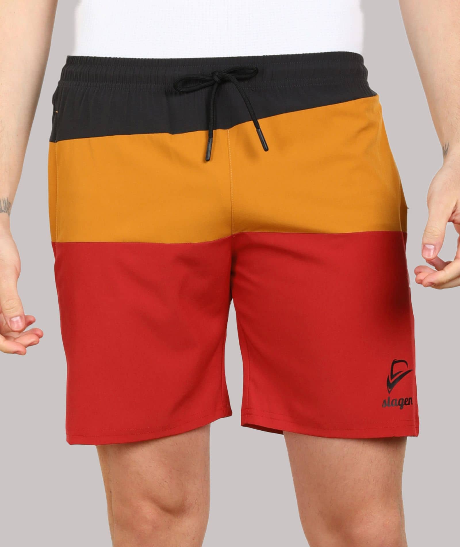 SLAGEN - Multicolor Polyester Men's Running Shorts ( Pack of 1 ) - Shorts | Buy online on ZillyBuy