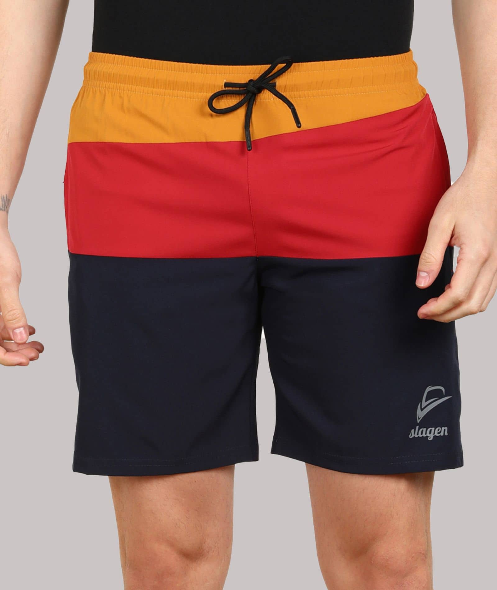 SLAGEN - Multicolor Polyester Men's Running Shorts ( Pack of 1 ) - Shorts | Buy online on ZillyBuy