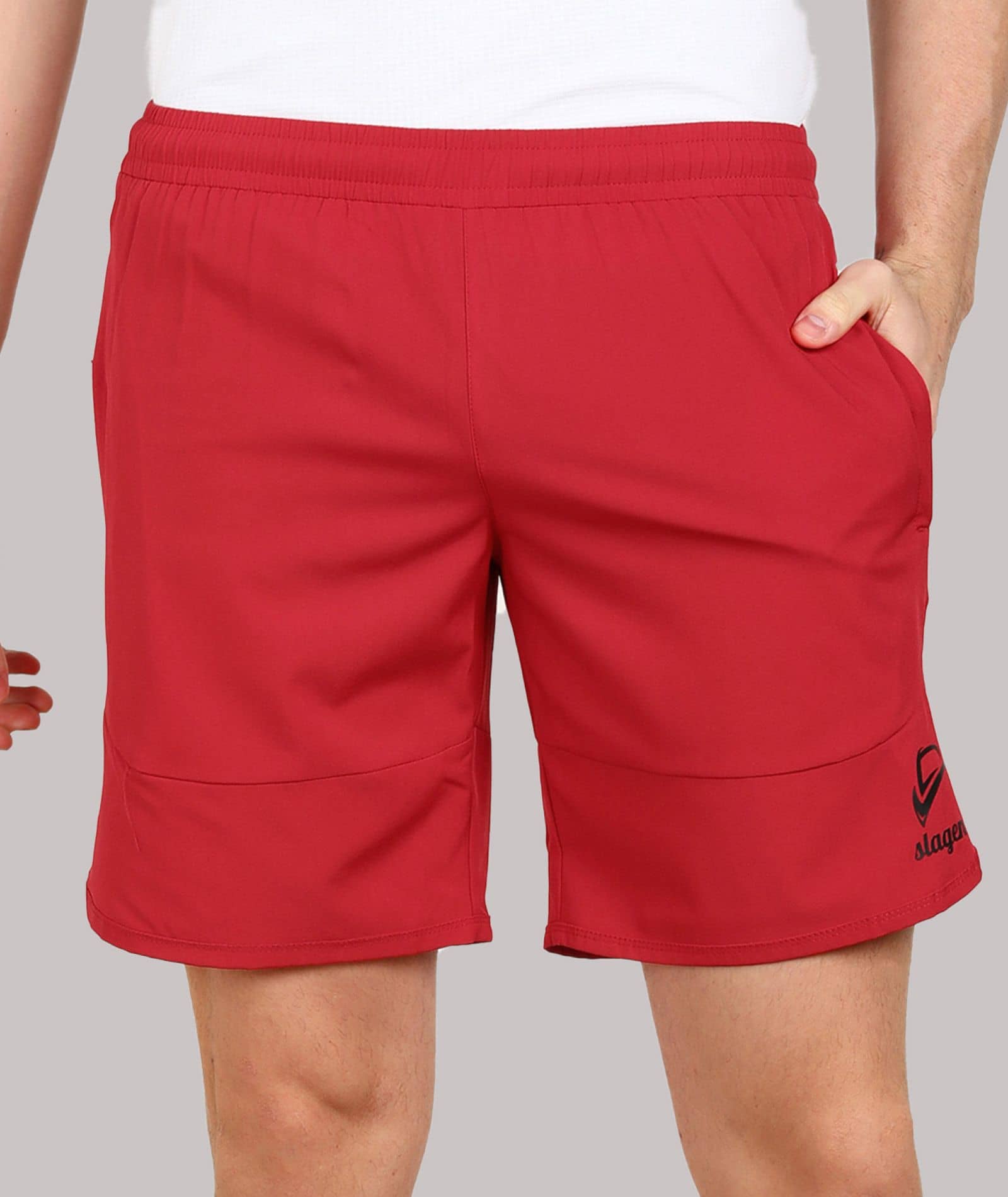 SLAGEN - Red Polyester Men's Running Shorts ( Pack of 1 ) - Shorts | Buy online on ZillyBuy