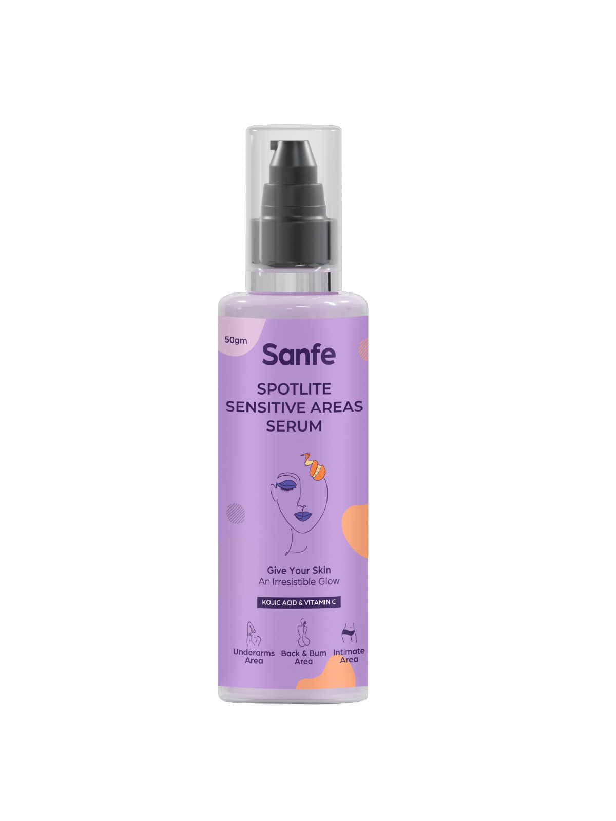 Sanfe Spotlite Sensitive Body Serum For Dark Underarms, Inner Thighs And Sensitive Areas - 50gm
