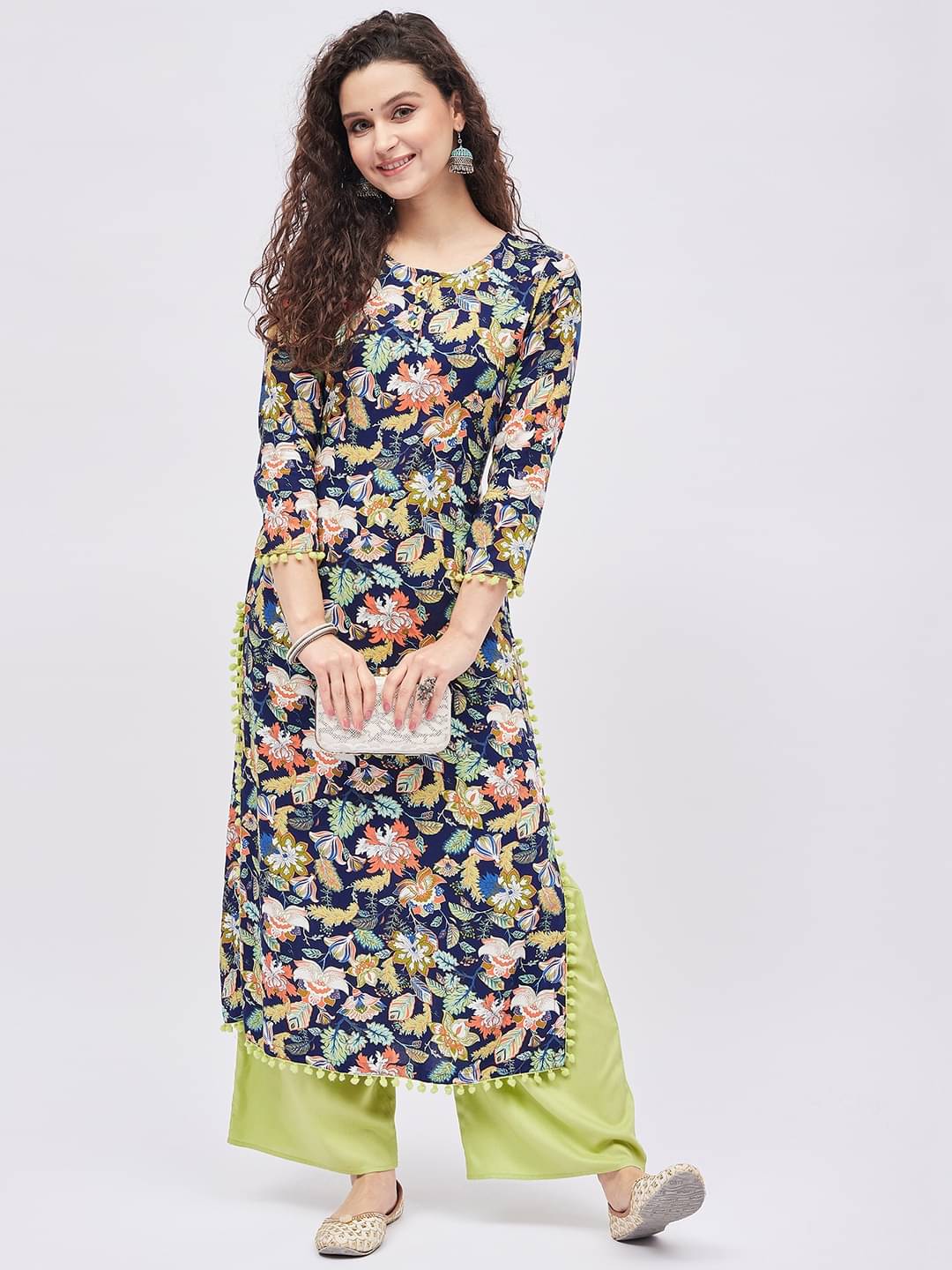     			Tissu - Multicolor Straight Rayon Women's Stitched Salwar Suit ( Pack of 1 )