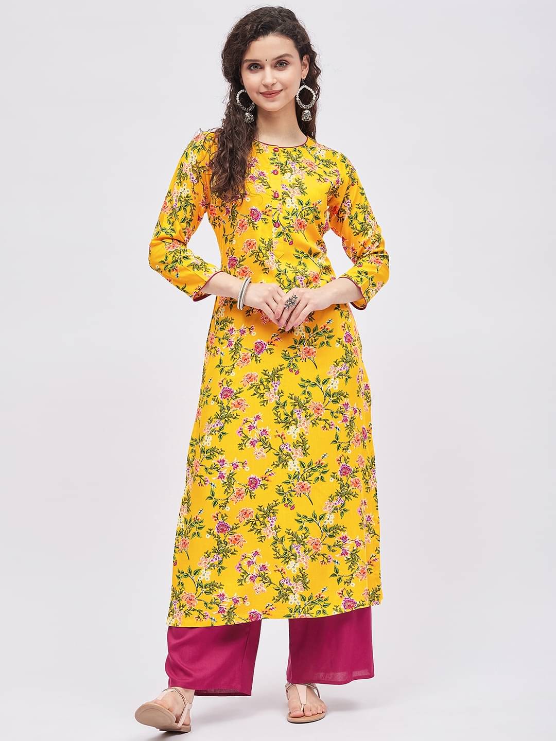 Tissu - Yellow Straight Rayon Women's Stitched Salwar Suit ( Pack of 1 ) Tissu - Yellow Straight Rayon Women's Stitched Salwar Suit ( Pack of 1 )