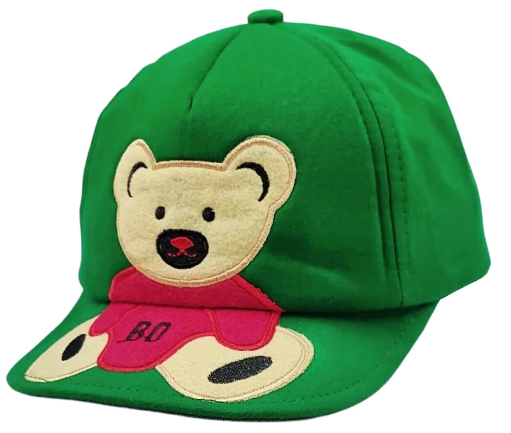 Zacharias boy's Kids Cotton Cap kc-07 Green (Pack of 1) (1-4 Years)