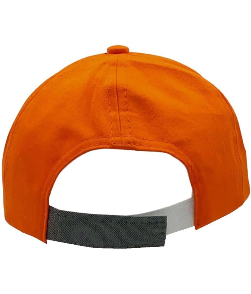 Zacharias unisex Kids Cotton Cap kc-09-Orange- (Pack of 1) (1-4 Years)