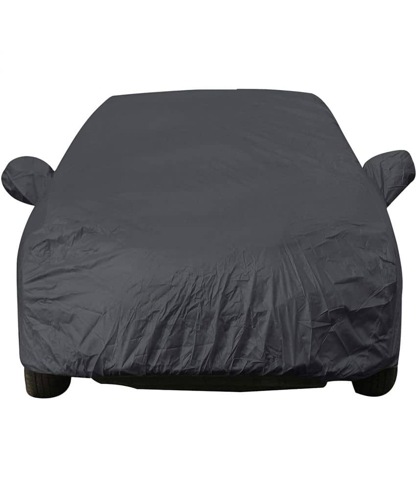 AutoRetail - Dust Proof Car Body Polyster Cover for Tata Nexon With Mirror Pocket ( Pack of 1 ) , Grey