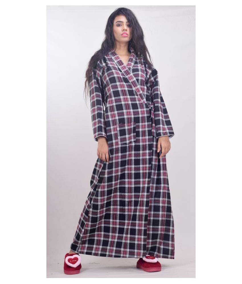 CLYMAA Woolen Nighty & Night Gowns - Multi Color CLYMAA Woolen Nighty & Night Gowns - Multi Color