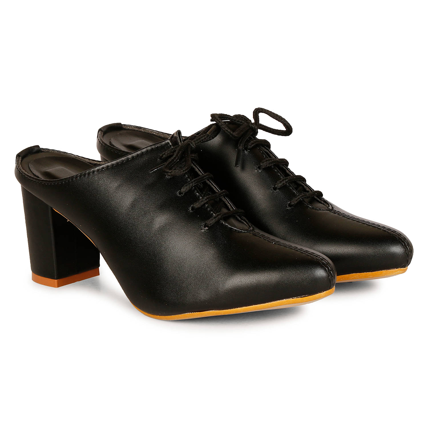     			Commander - Black Women's Mules Heels