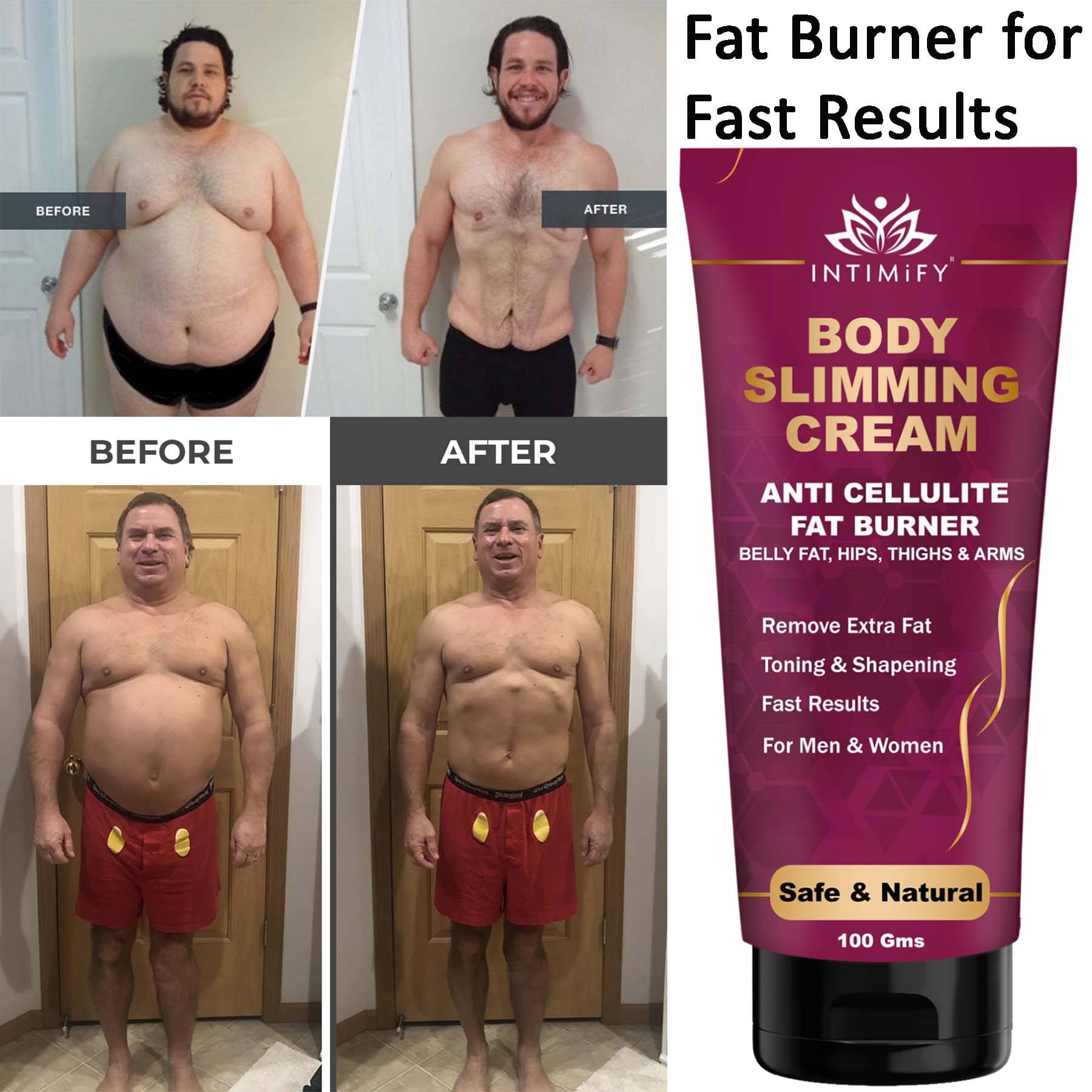 Intimify Fat Burner Cream, Fat Loss Cream, Fat Burner Oil Shaping & Firming Cream 100 g Intimify Fat Burner Cream, Fat Loss Cream, Fat Burner Oil Shaping & Firming Cream 100 g