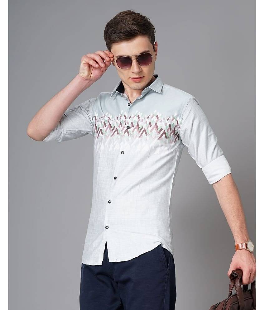 K-LARA - Blue 100% Cotton Slim Fit Men's Casual Shirt ( Pack of 1 )