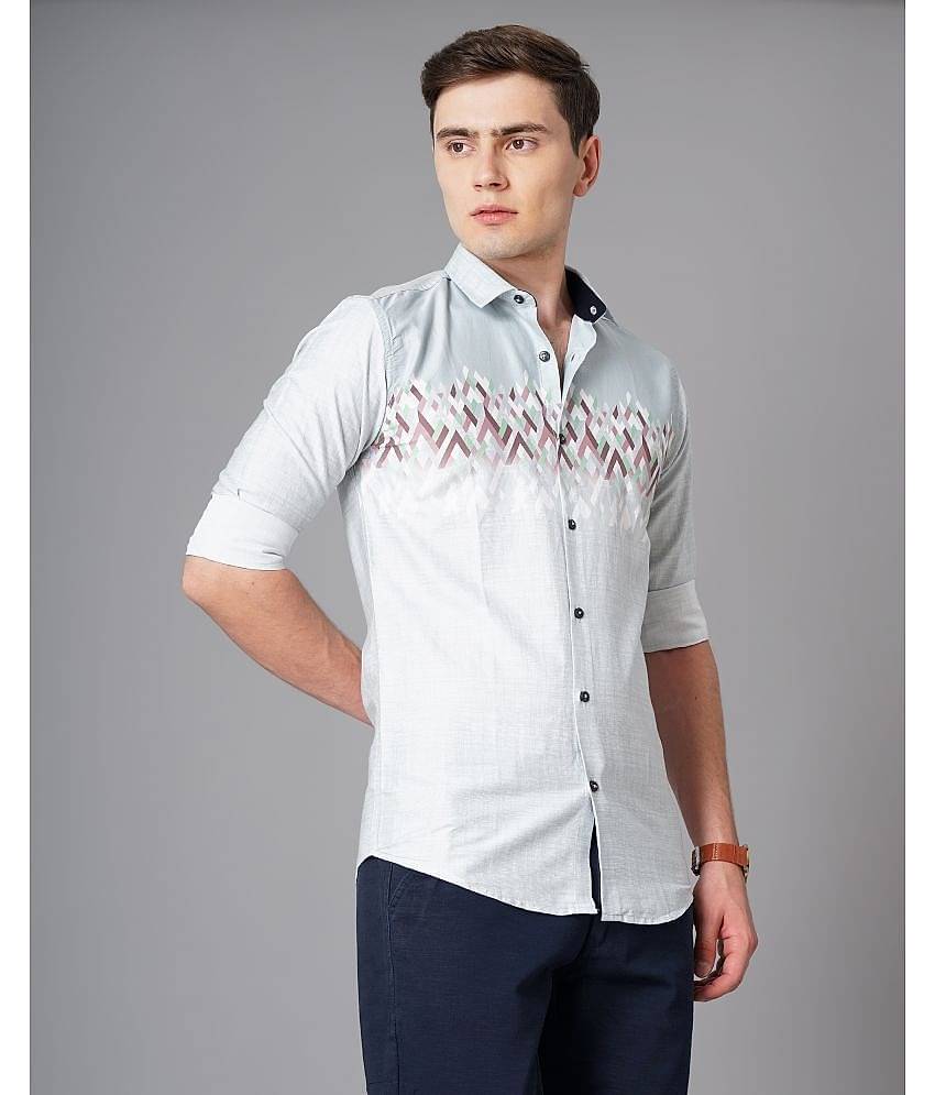 K-LARA - Blue 100% Cotton Slim Fit Men's Casual Shirt ( Pack of 1 )