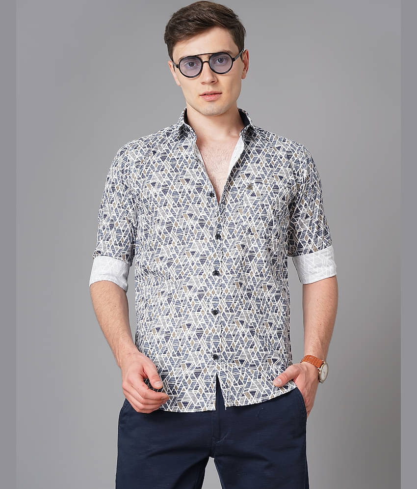 K-LARA - Blue 100% Cotton Slim Fit Men's Casual Shirt ( Pack of 1 )