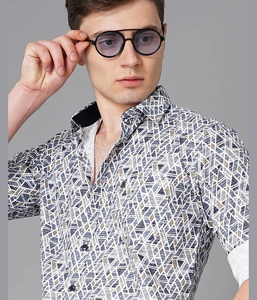 K-LARA - Blue 100% Cotton Slim Fit Men's Casual Shirt ( Pack of 1 )