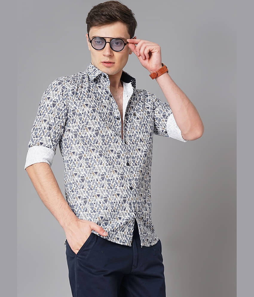 K-LARA - Blue 100% Cotton Slim Fit Men's Casual Shirt ( Pack of 1 )