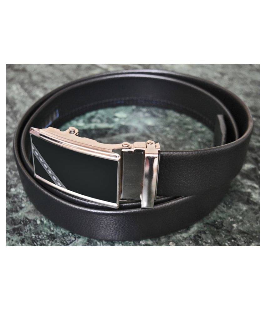     			Loopa Black PU Formal Belt