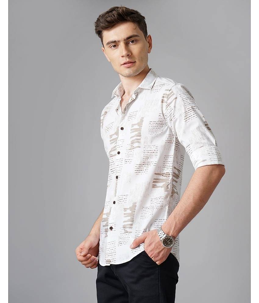 Paul Street - Blue 100% Cotton Slim Fit Men's Casual Shirt ( Pack of 1 )