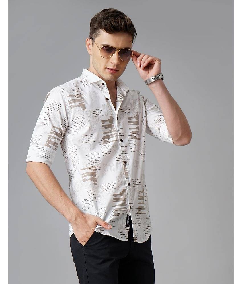 Paul Street - Blue 100% Cotton Slim Fit Men's Casual Shirt ( Pack of 1 )