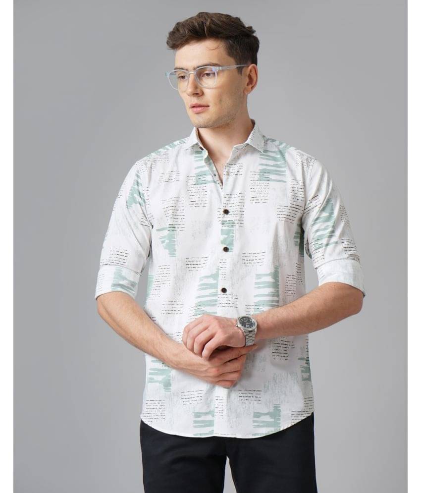     			Paul Street - Green 100% Cotton Slim Fit Men's Casual Shirt ( Pack of 1 )