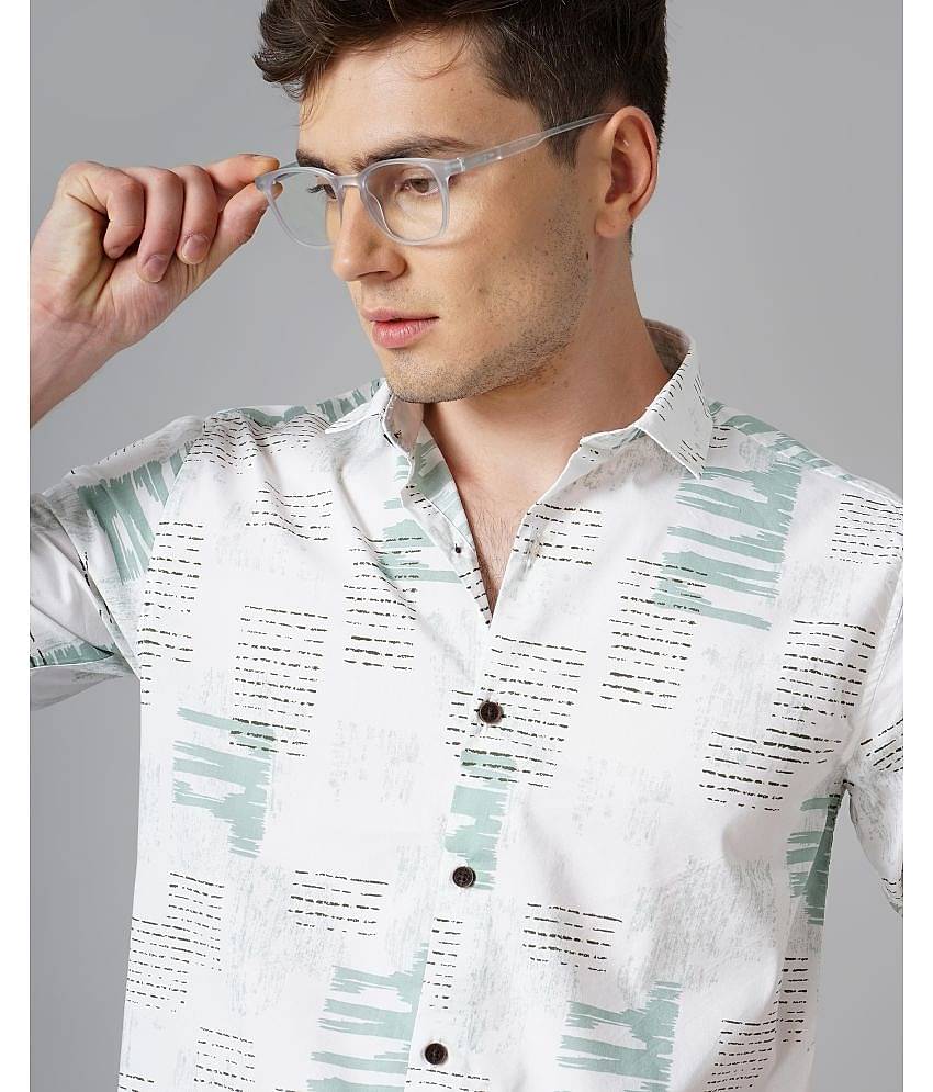 Paul Street - Blue 100% Cotton Slim Fit Men's Casual Shirt ( Pack of 1 )