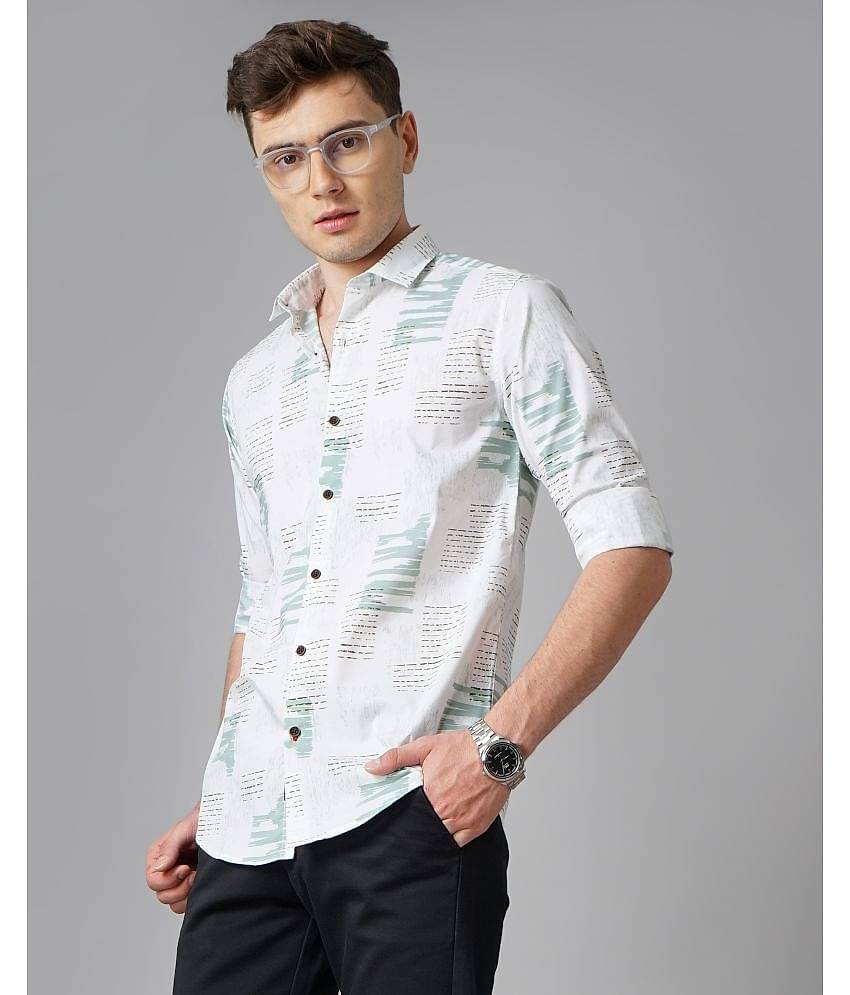 Paul Street - Blue 100% Cotton Slim Fit Men's Casual Shirt ( Pack of 1 )