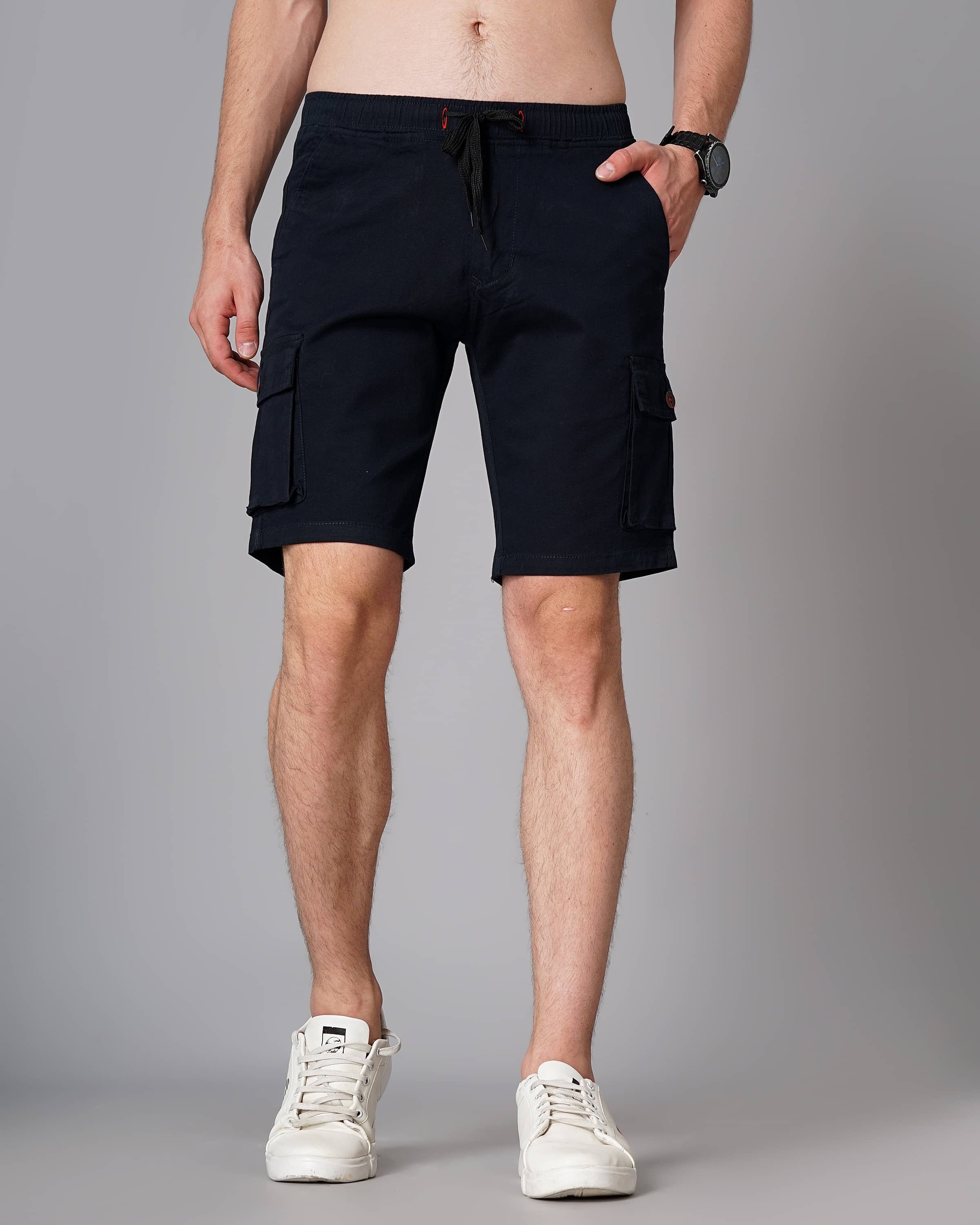 Paul Street - Cream Cotton Men's Cargos ( Pack of 1 ) - Shorts | Buy online on ZillyBuy