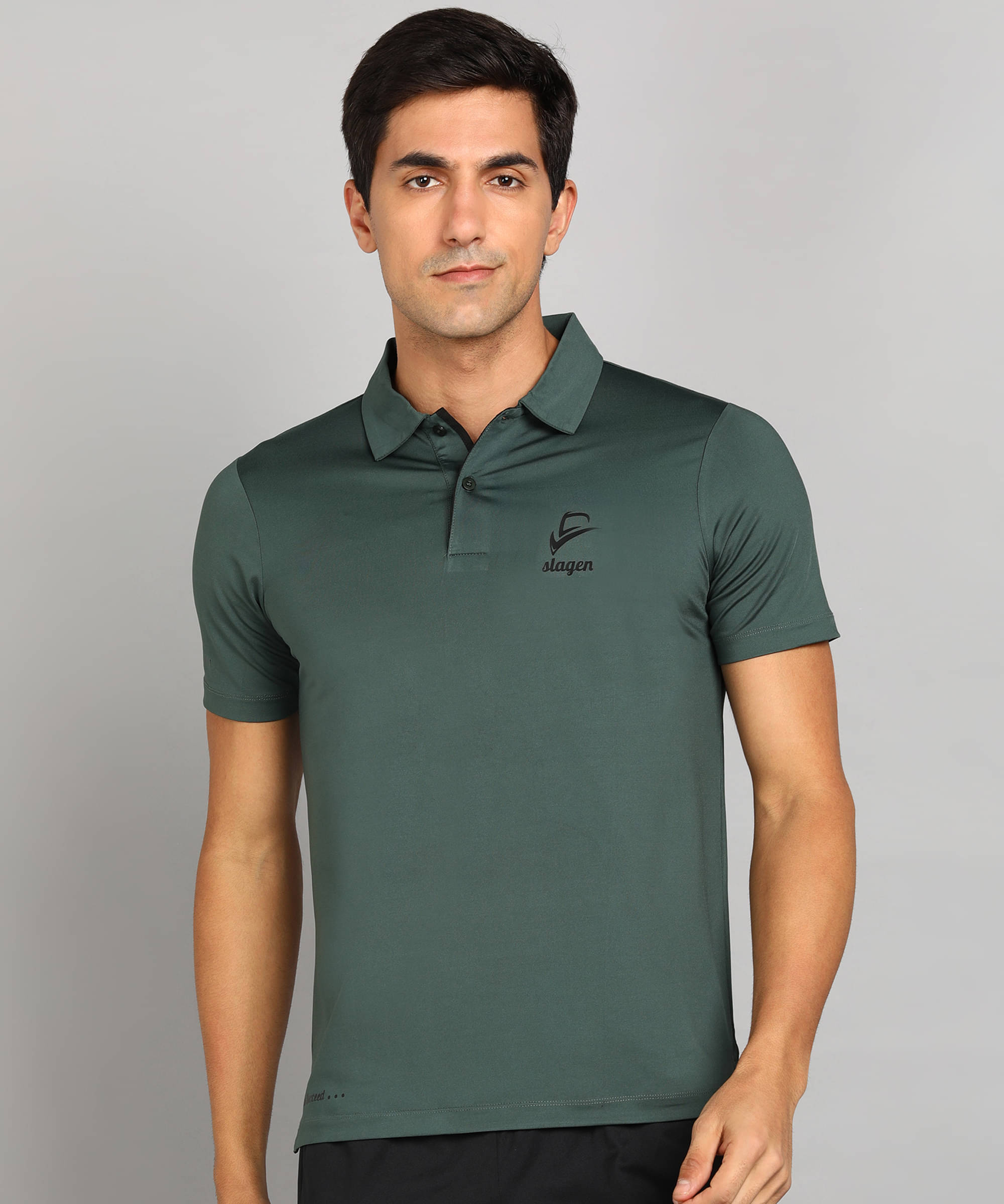     			SLAGEN - Military Green Polyester Regular Fit Men's Sports Polo T-Shirt ( Pack of 1 )