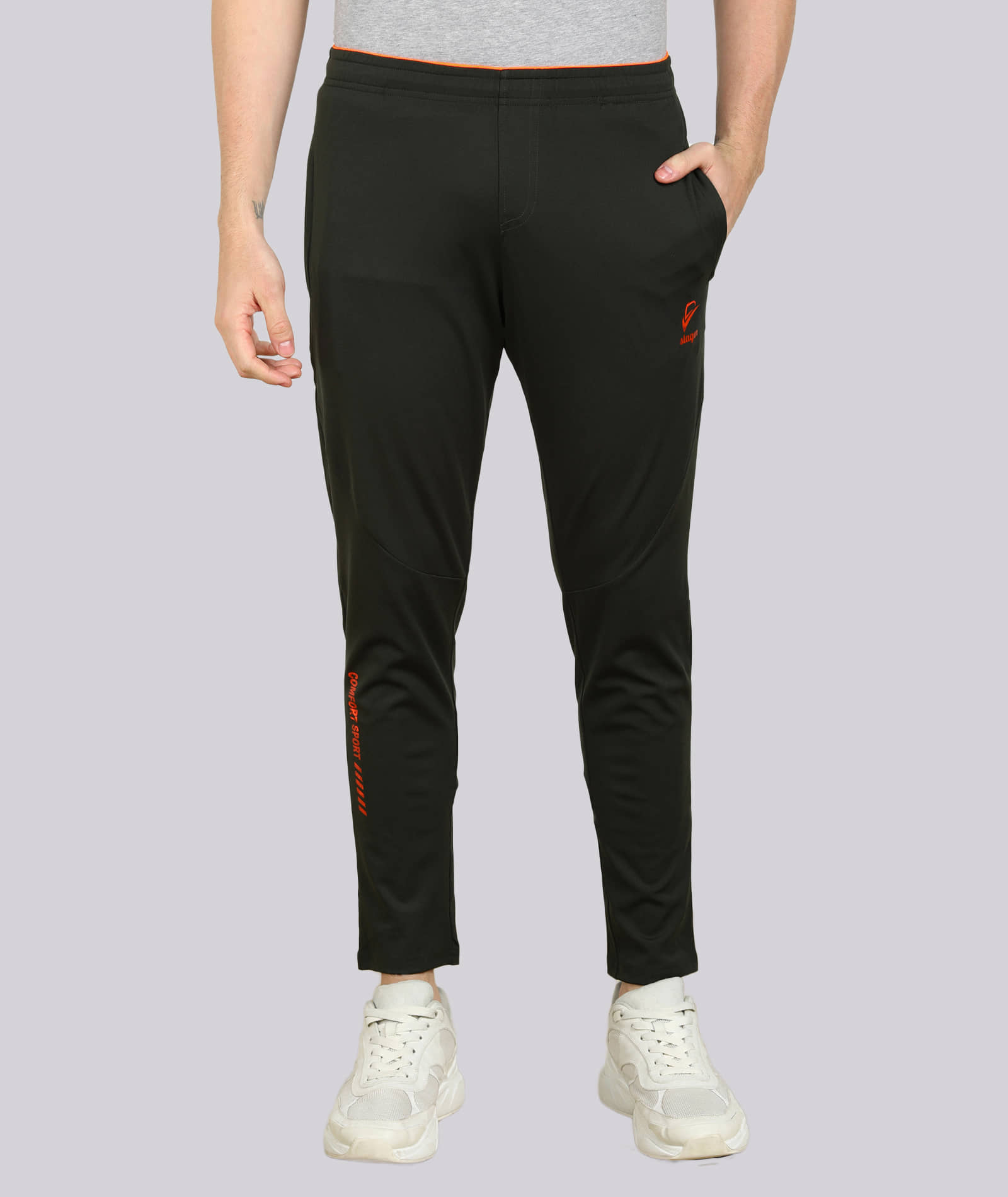 SLAGEN - Olive Green Polyester Men's Sports Trackpants ( Pack of 1 ) - Track Pants | Buy online on ZillyBuy