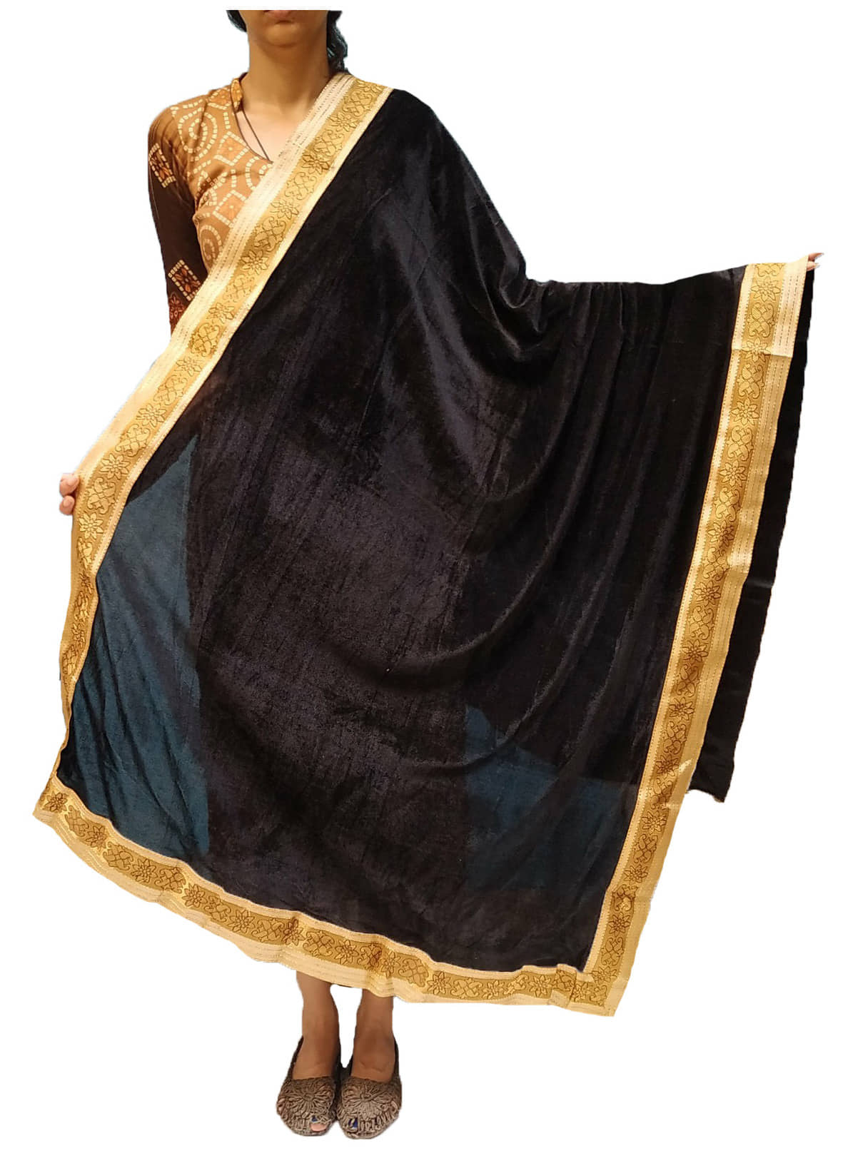 Soul Essence Black Shawl - Single - Dupattas & Shawls | Buy online on ZillyBuy