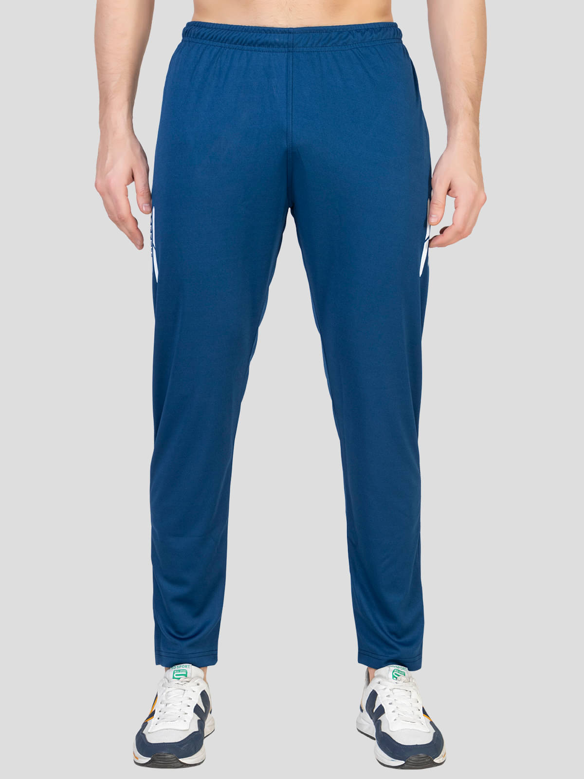 Zeffit - Blue Lycra Men's Trackpants ( Pack of 1 ) Zeffit - Blue Lycra Men's Trackpants ( Pack of 1 )