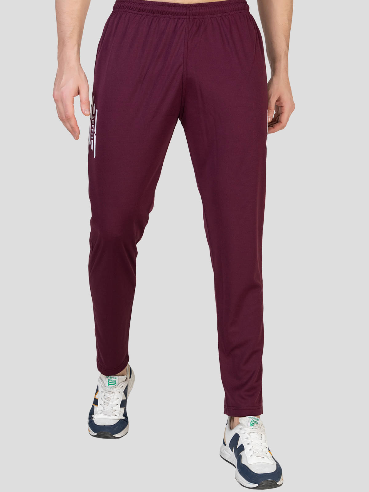 Zeffit - Wine Lycra Men's Trackpants ( Pack of 1 ) Zeffit - Wine Lycra Men's Trackpants ( Pack of 1 )