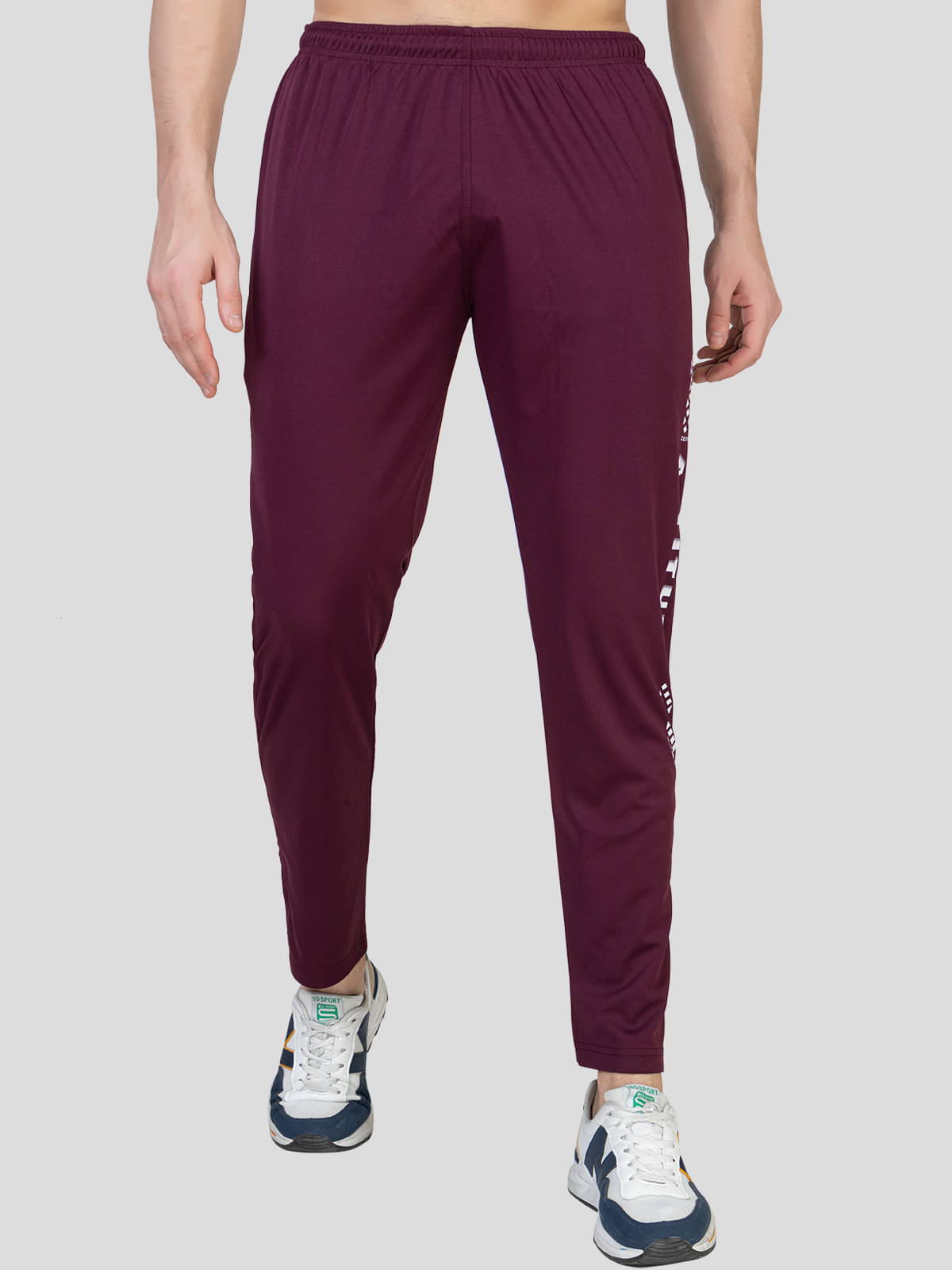 Zeffit - Wine Lycra Men's Trackpants ( Pack of 1 ) Zeffit - Wine Lycra Men's Trackpants ( Pack of 1 )