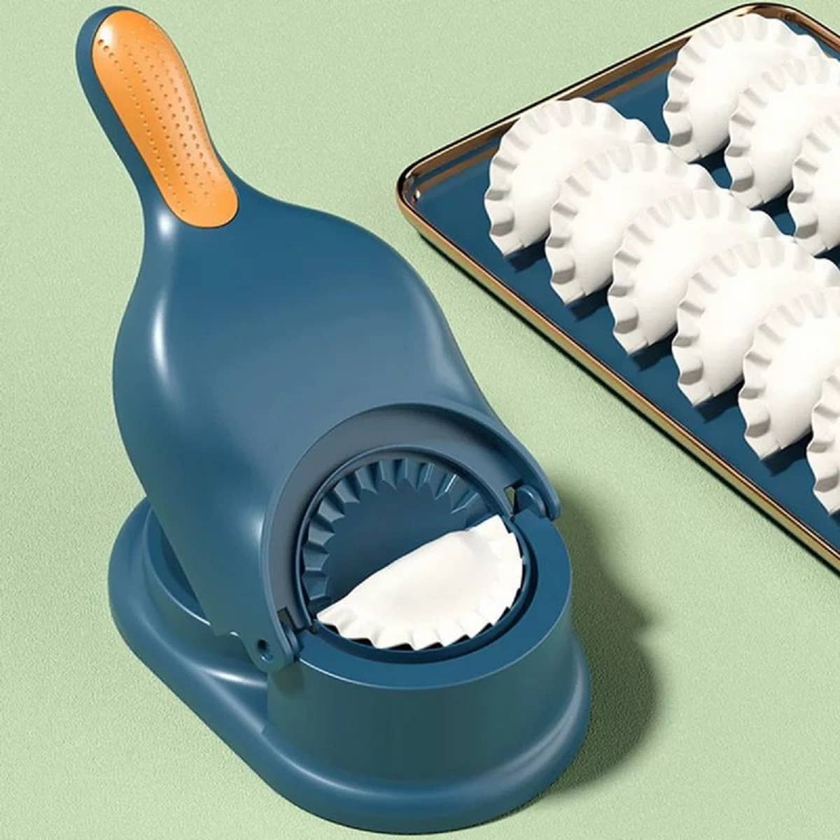 Chopwell Blue Virgin Plastic Momos/Gujiya Maker Machine (Set of 1)