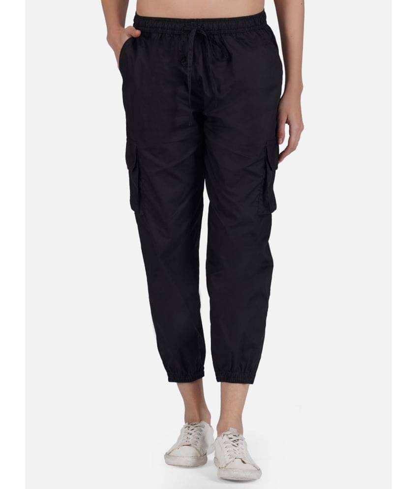     			fabcoast - Black Cotton Regular Women's Cargo Pants ( Pack of 1 )