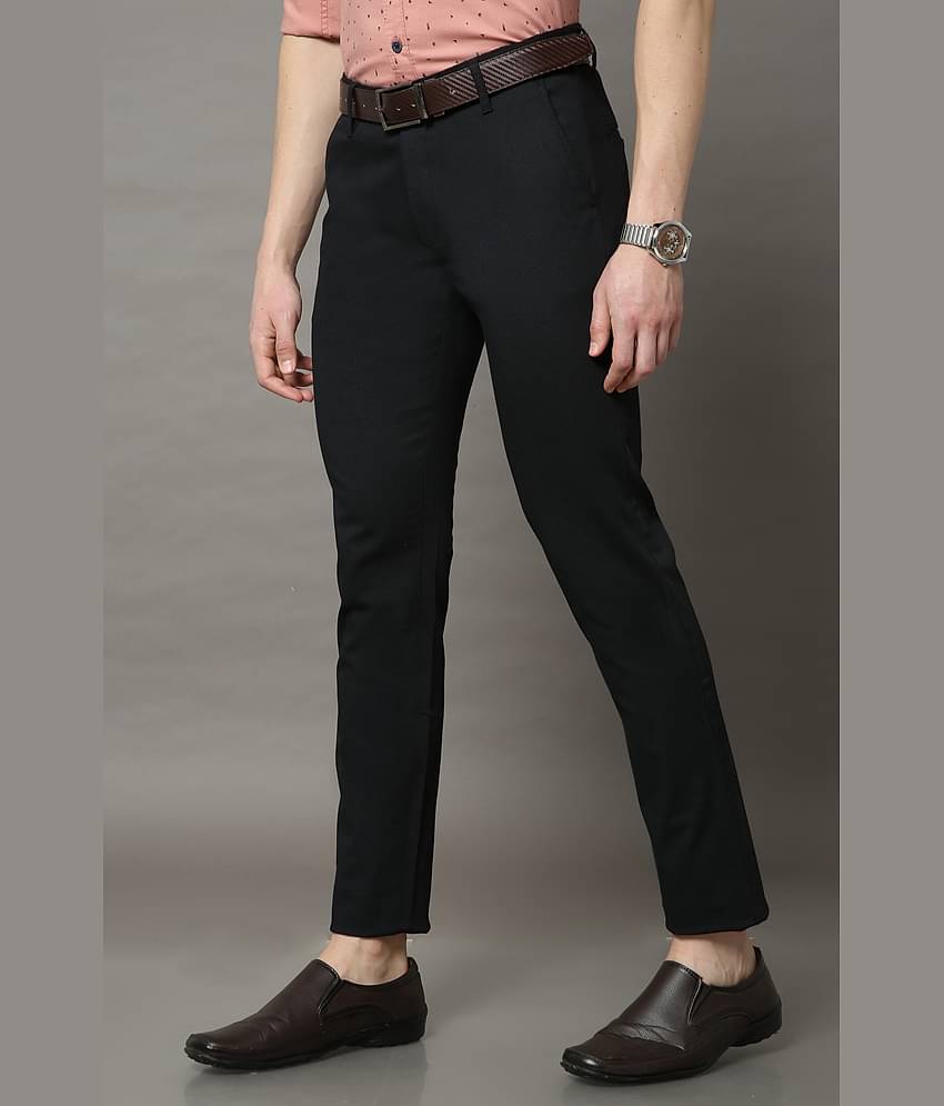 Cool Colors Black Slim Chinos ( Pack of 1 )