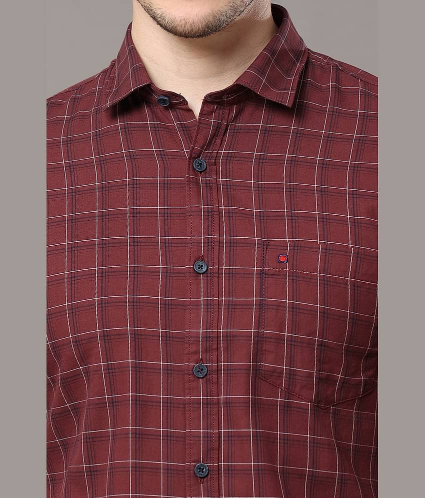 Cool Colors - Brown 100% Cotton Slim Fit Men's Casual Shirt ( Pack of 1 )