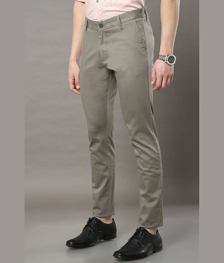 Cool Colors Dark Grey Slim Chinos ( Pack of 1 )