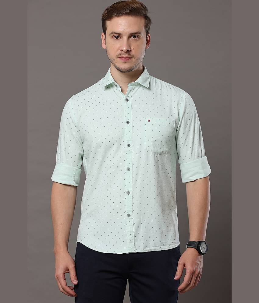 Cool Colors - Green 100% Cotton Slim Fit Men's Casual Shirt ( Pack of 1 )