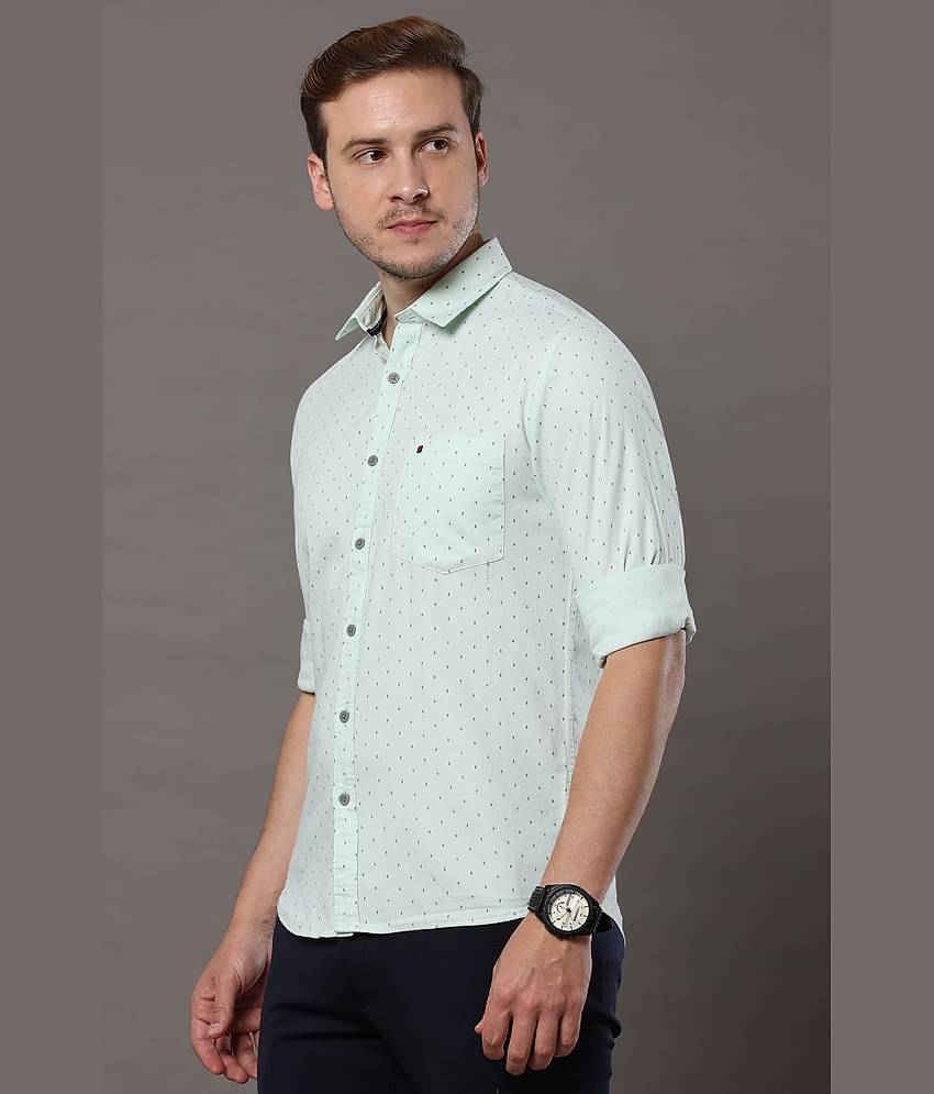 Cool Colors - Green 100% Cotton Slim Fit Men's Casual Shirt ( Pack of 1 )