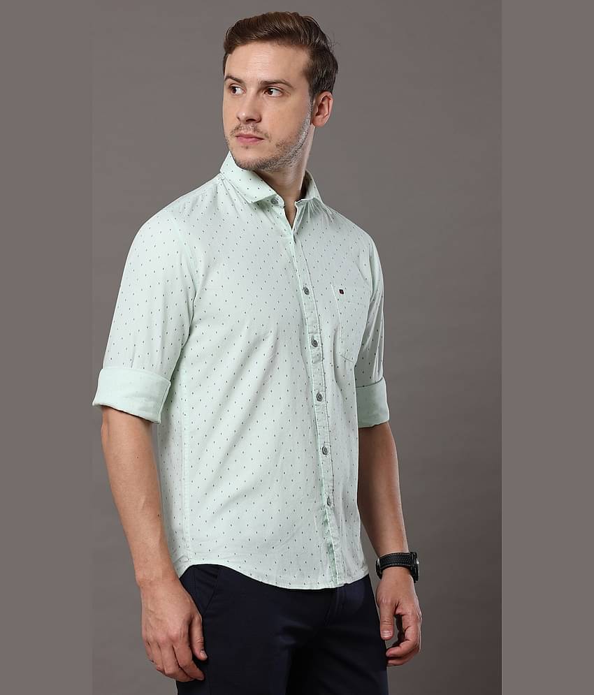 Cool Colors - Green 100% Cotton Slim Fit Men's Casual Shirt ( Pack of 1 )