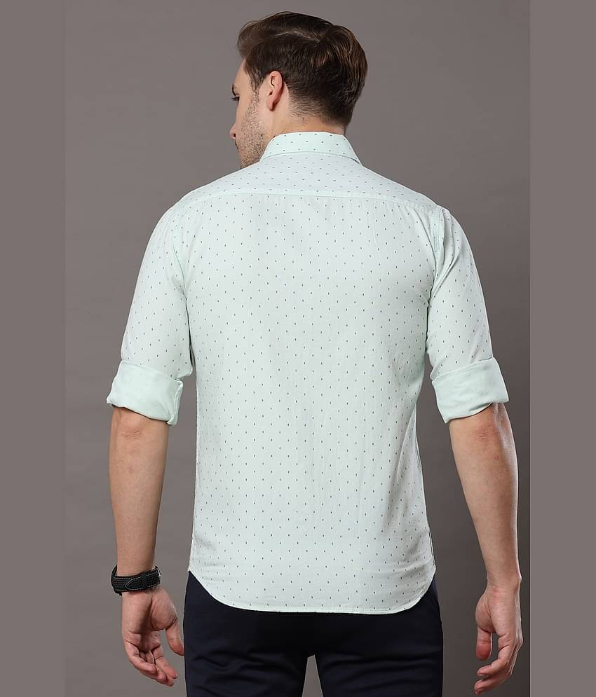 Cool Colors - Green 100% Cotton Slim Fit Men's Casual Shirt ( Pack of 1 )