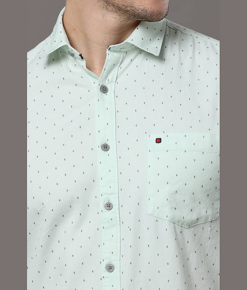 Cool Colors - Green 100% Cotton Slim Fit Men's Casual Shirt ( Pack of 1 )