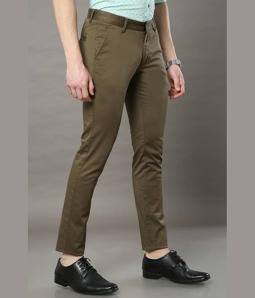 Cool Colors Khaki Slim Chinos ( Pack of 1 )