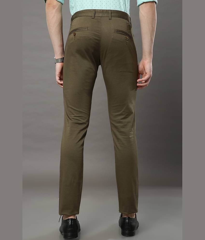 Cool Colors Khaki Slim Chinos ( Pack of 1 )