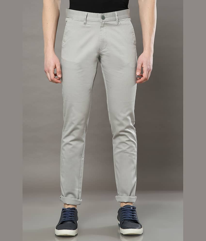 Cool Colors Light Grey Slim Chinos ( Pack of 1 ) - Trousers | Buy online on ZillyBuy
