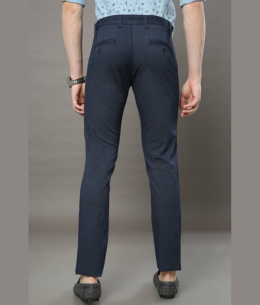 Cool Colors Navy Blue Slim Chinos ( Pack of 1 )