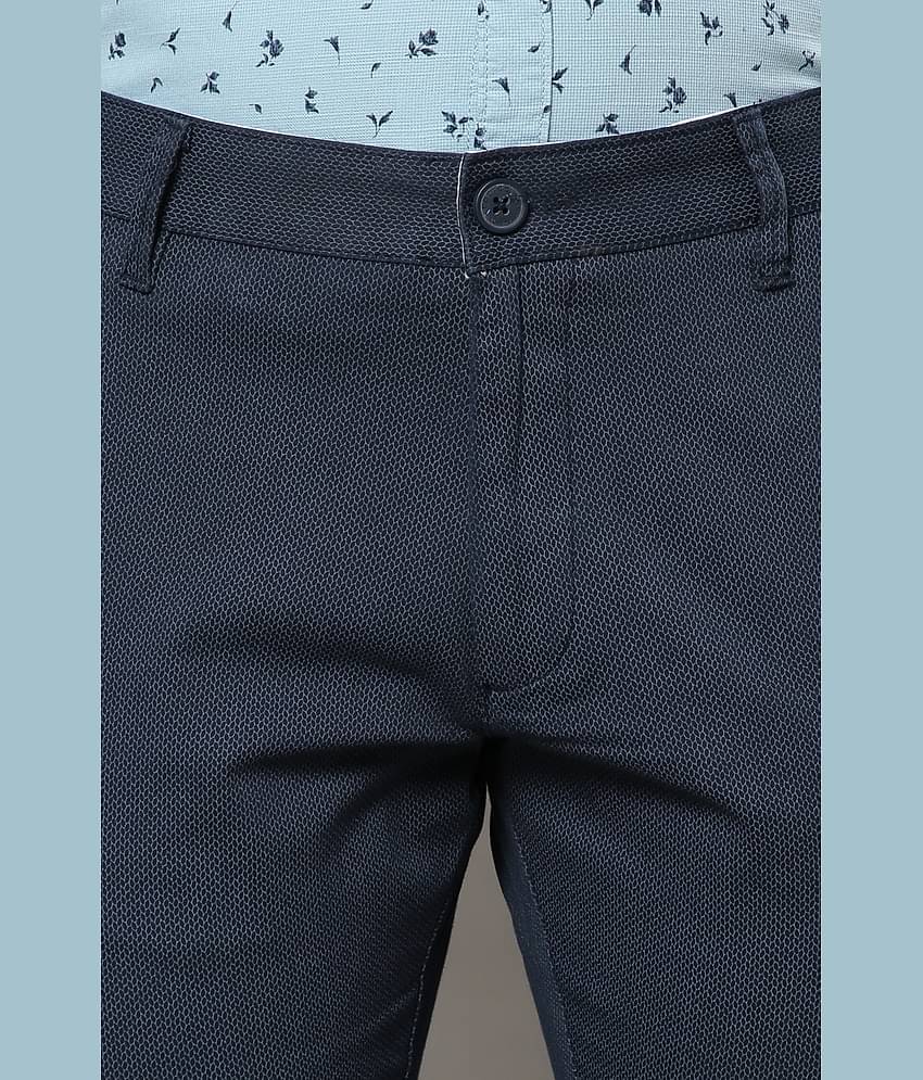 Cool Colors Navy Blue Slim Chinos ( Pack of 1 )