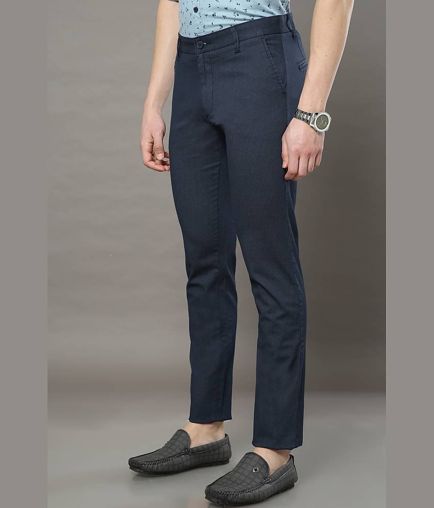 Cool Colors Navy Blue Slim Chinos ( Pack of 1 )