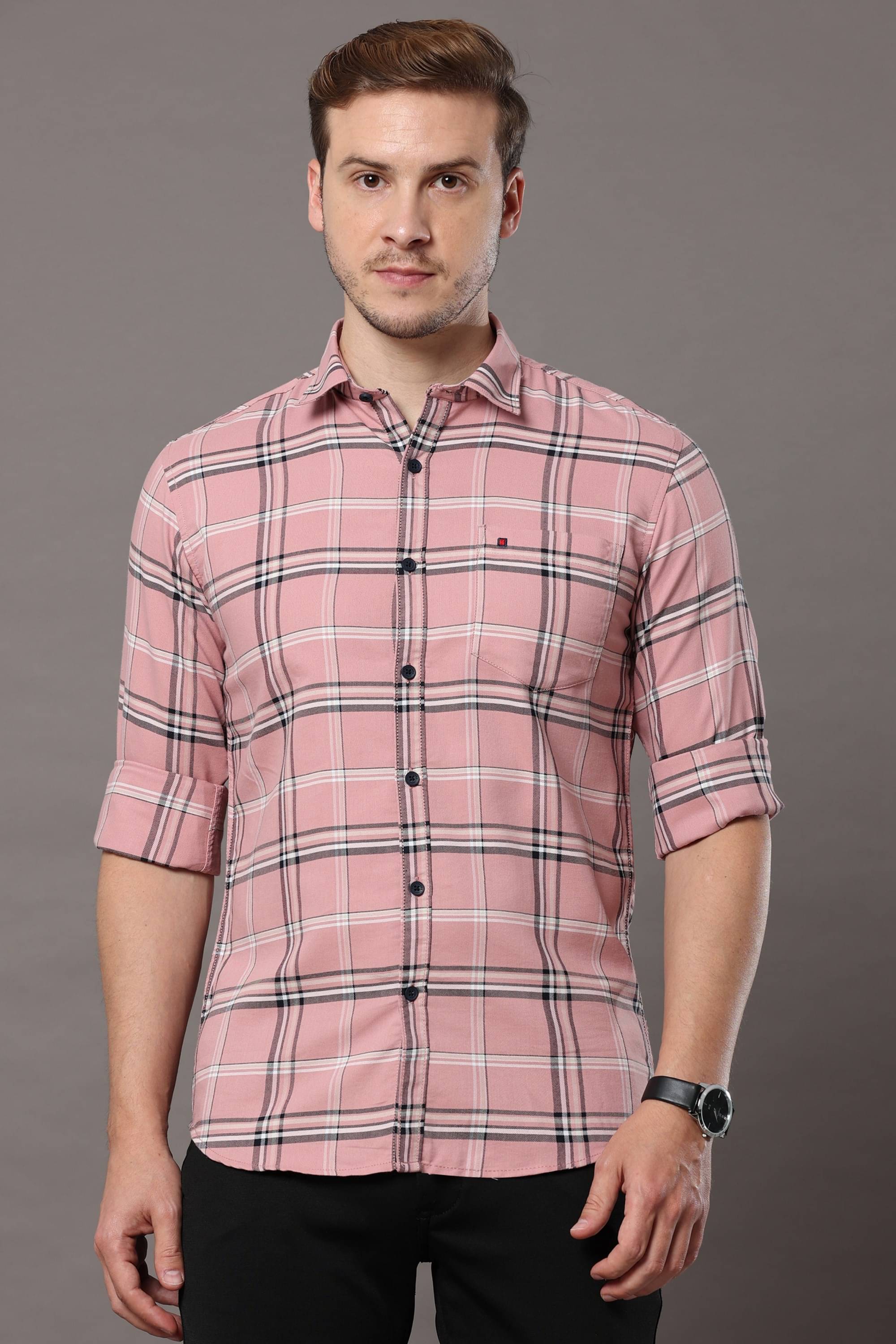     			Cool Colors - Pink 100% Cotton Slim Fit Men's Casual Shirt ( Pack of 1 )